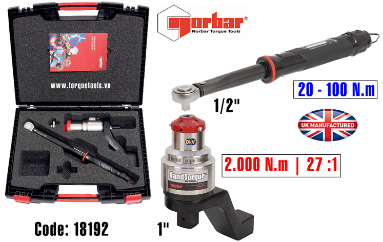 Bộ cờ lê nhân lực Norbar HT72 (Code: 18192) 