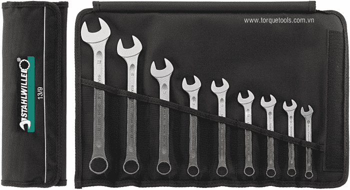 Bộ cờ lê miệng hở/tròng Stahlwille 96404804, Stahlwille combination spanners set 96404804