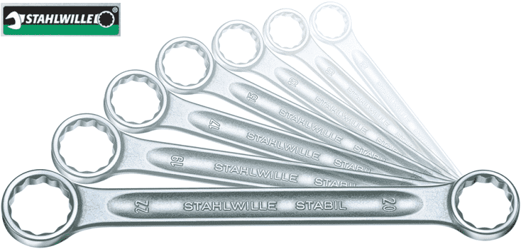 Bộ cờ lê miệng hở/tròng Stahlwille 96410503 , Stahlwille combination spanners set 96410503