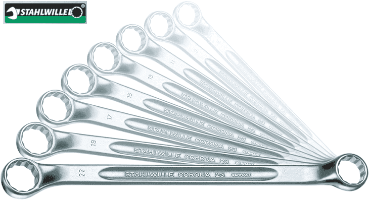 Bộ cờ lê hai đầu tròng Stahlwille 96410704, Stahlwille combination spanners set 96410704