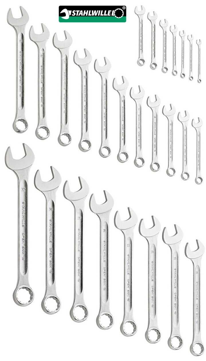 Bộ cờ lê miệng vòng miệng Stahlwille 96400805, Stahlwille combination spanners set 96400805