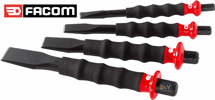 bo duc phang facom 263.GJ4, facom flat chisel set 263.GJ4