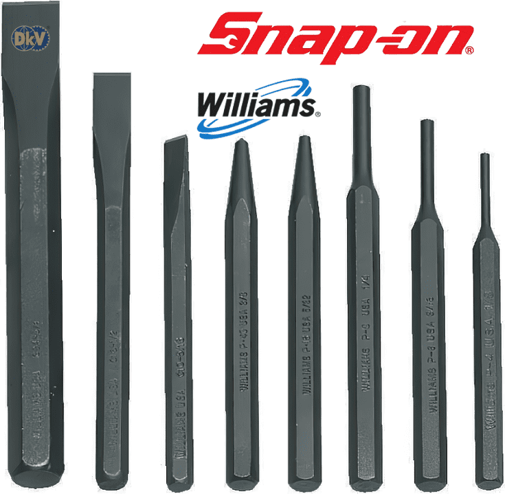 bo dot va duc snap-on pc-8 , snap-on punch & chisel combination sets pc-8