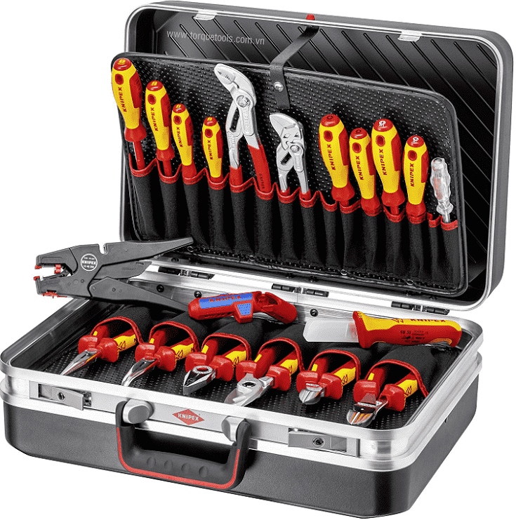 Bộ dụng cụ cách điện Knipex 00 21 20, Knipex VDE Tools Set 00 21 20