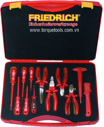 bo dung cu cach dien Friedrich 251297, Friedrich VDE tools set 251297