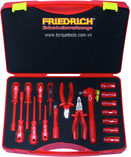bo dung cu cach dien Friedrich 251891, Friedrich VDE tools set 251891