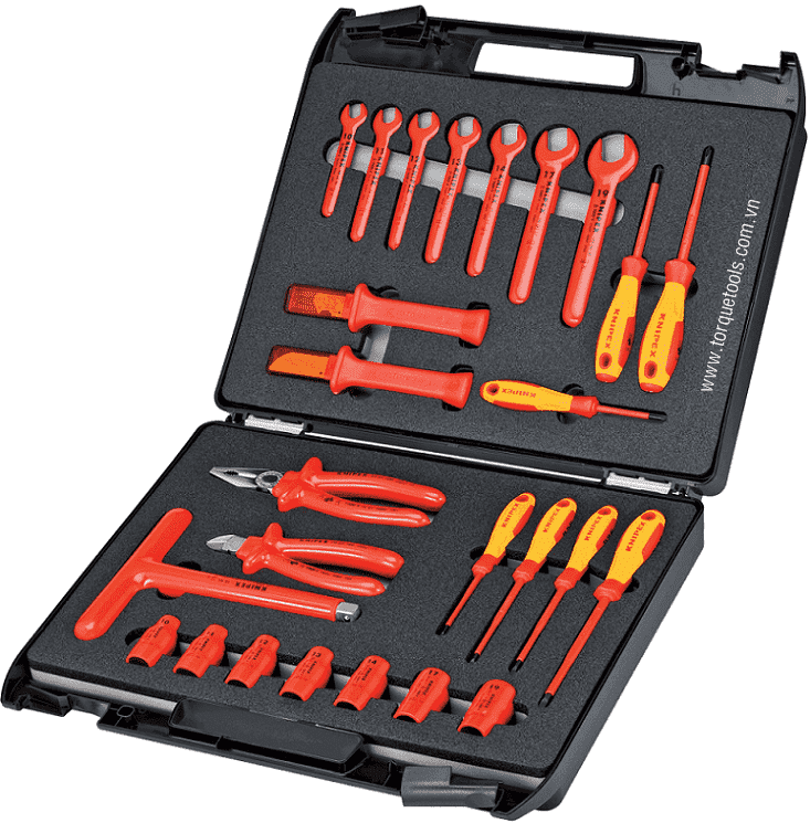 bo dung cu cach dien Knipex 98 99 12, Knipex VDE Tools set 98 99 12