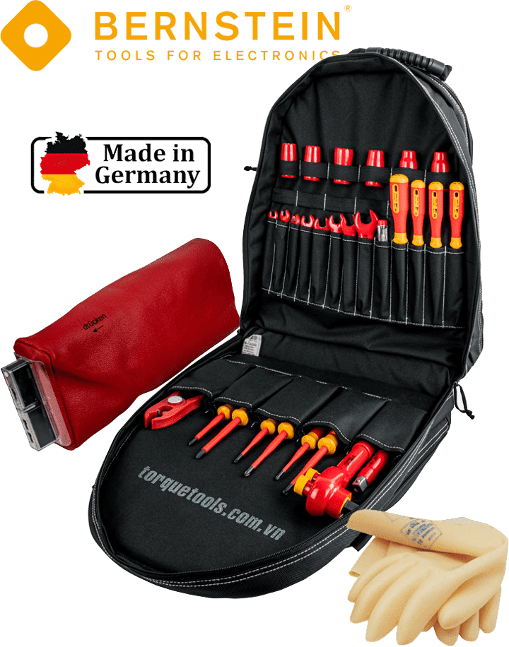 BỘ DỤNG CỤ CÁCH ĐIỆN BERNSTEIN 8250-VDE | BERNSTEIN VDE TOOLS SET 8250-VDE