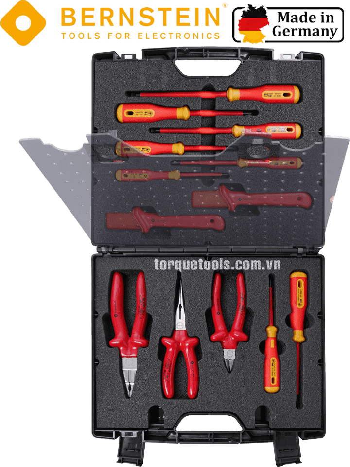 BỘ DỤNG CỤ CÁCH ĐIỆN BERNSTEIN 8190-VDE | BERNSTEIN VDE TOOLS SET 8190-VDE