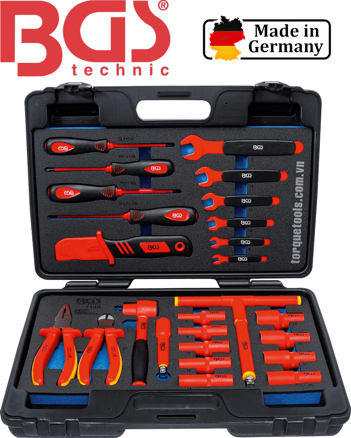 Bộ dụng cụ cách điện BGS 7130, BGS VDE Tools Set 7130