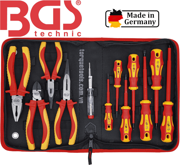 Bộ dụng cụ cách điện BGS 7140, BGS VDE Tools Set 7140