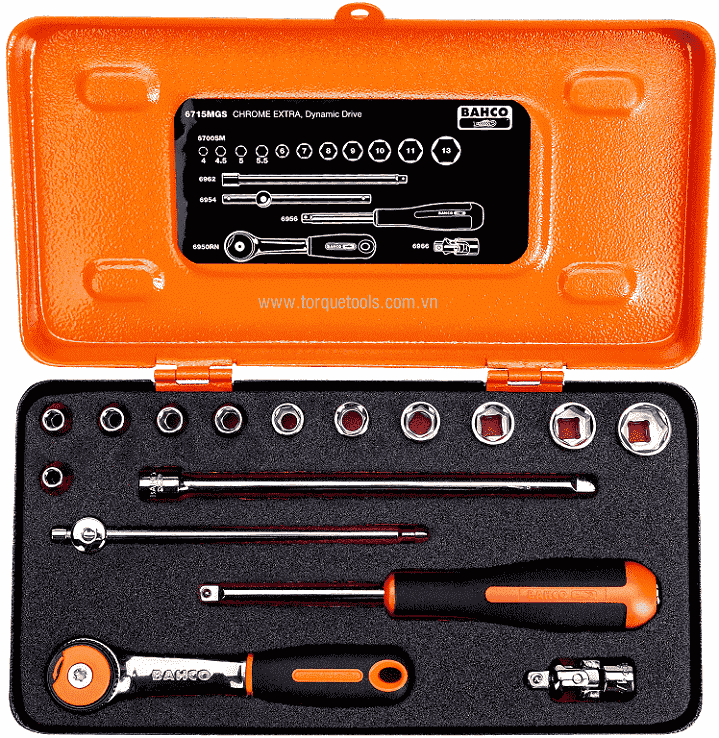 bo khau bahco 6715mgs, bahco socket set 6715mgs