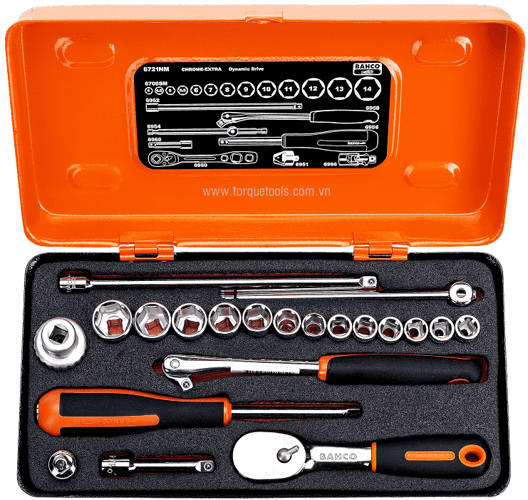 bo khau bahco 6721nm, bahco socket set 6721nm