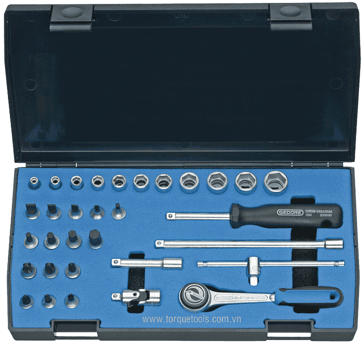bo khau gedore 20 imu-3, gedore socket set 20 imu-3
