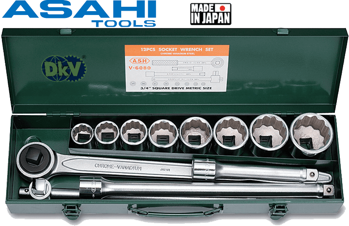 bo khau asahi vo6080, asahi socket set vo6080
