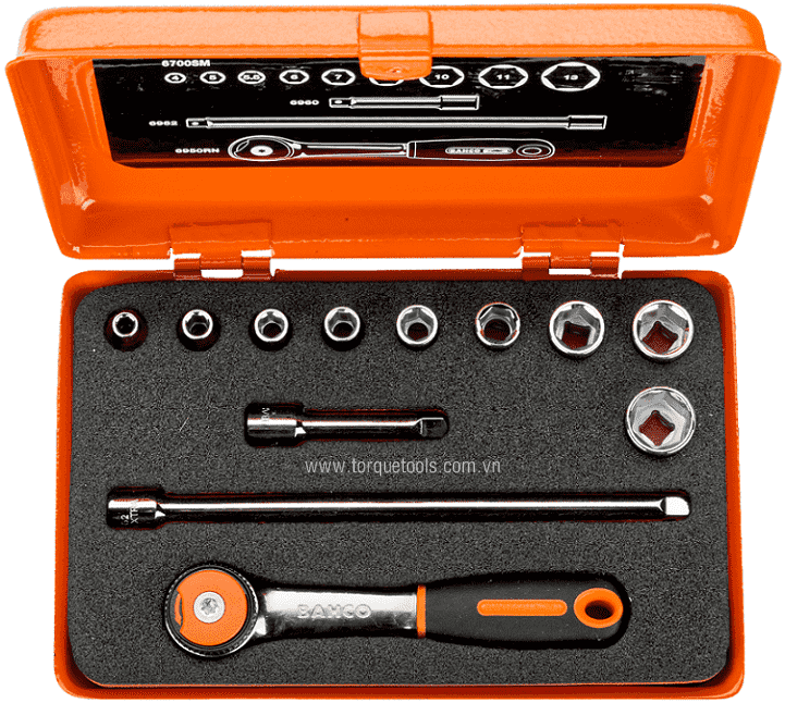 bo khau bahco 6712rn, bahco socket set 6712rn