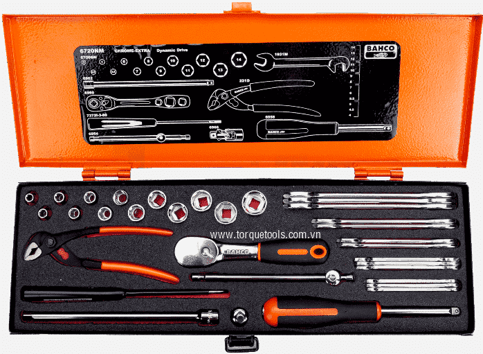 bo khau bahco 6720nm, bahco socket set 6720nm