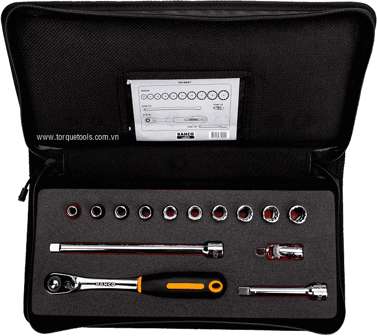 bo khau bahco 7814DST, bahco socket set 7814DST