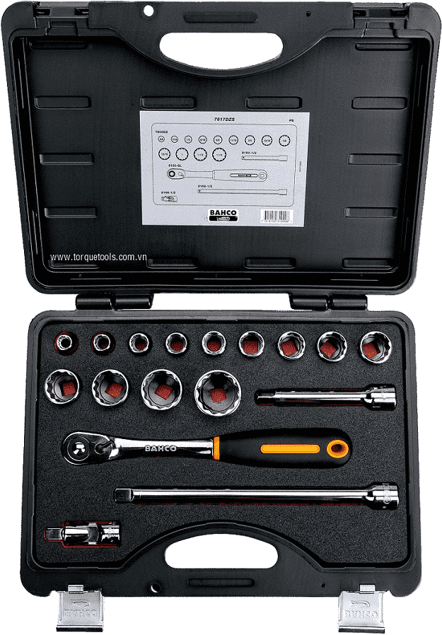 bo khau bahco 7814DZS , bahco socket set 7817DZS