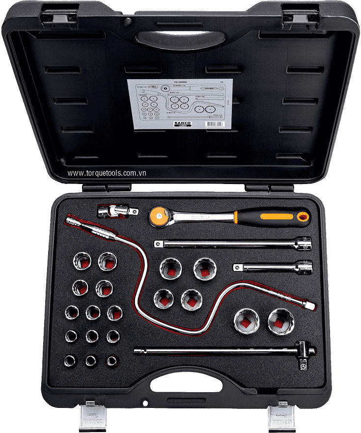 bo khau bahco 7819DRN , bahco socket set 7819DRN 