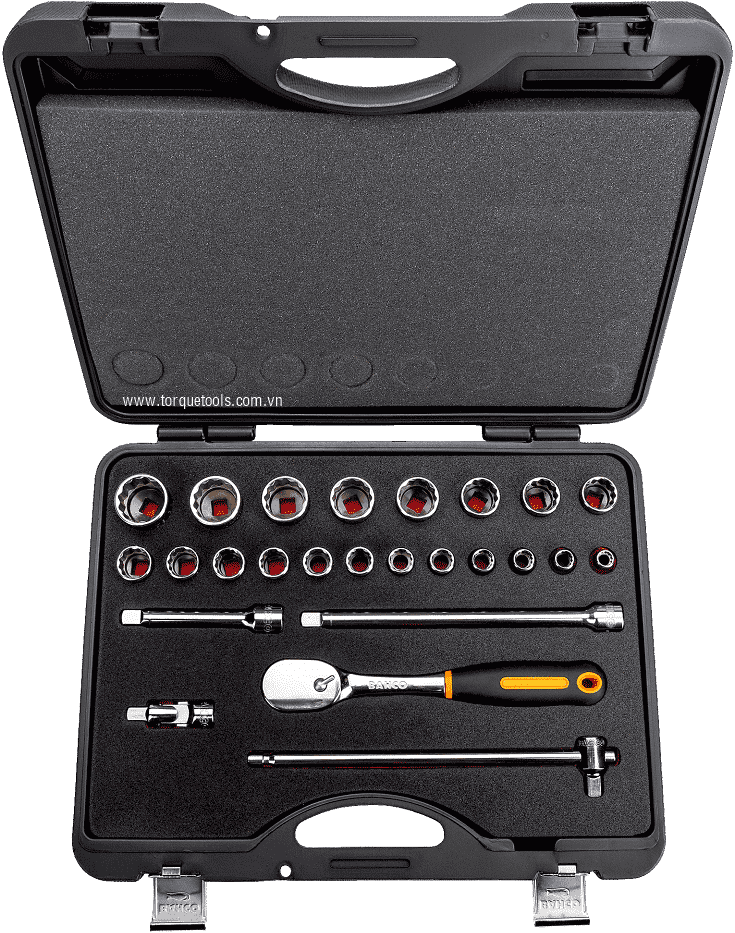 Bộ khẩu Bahco 7825MBP , Bahco socket set 7825MBP 