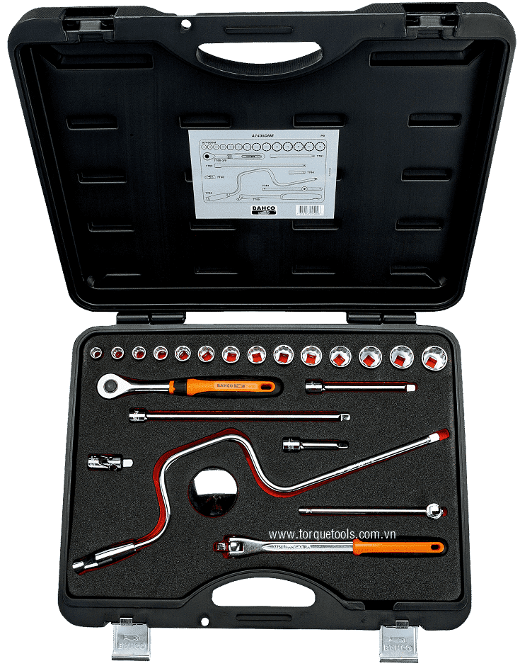 bo khau bahco A7435DME, bahco socket set A7435DME