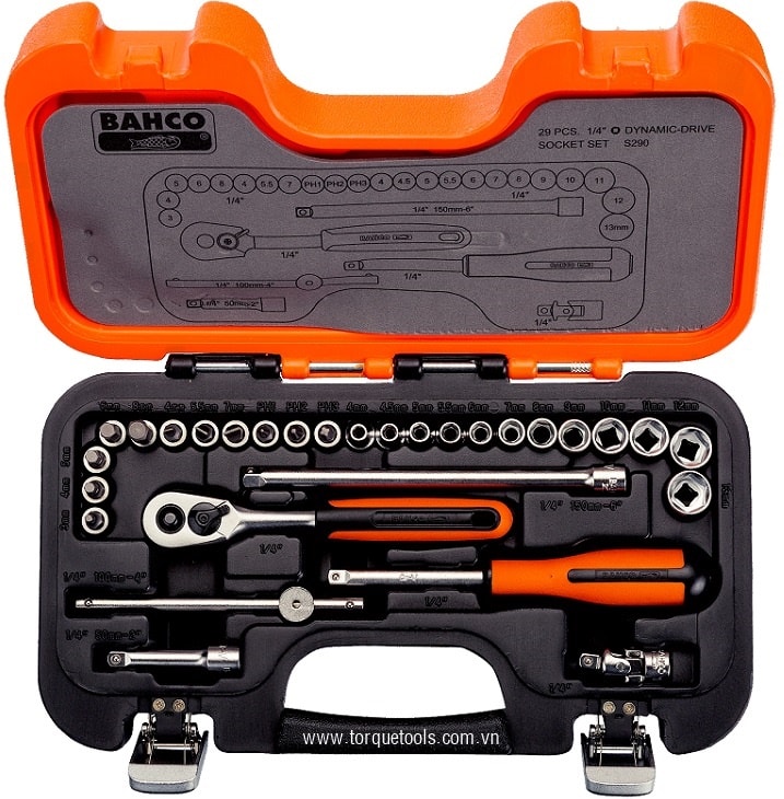 bo khau bahco s290, bahco socket set s290
