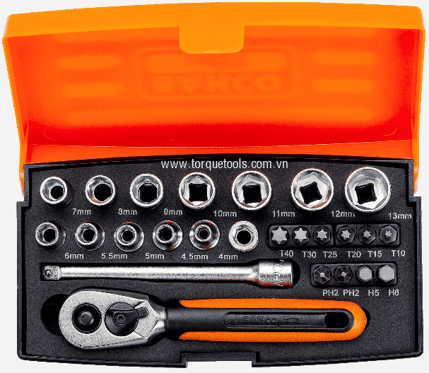 bo khau bahco sl25, bahco socket set sl25