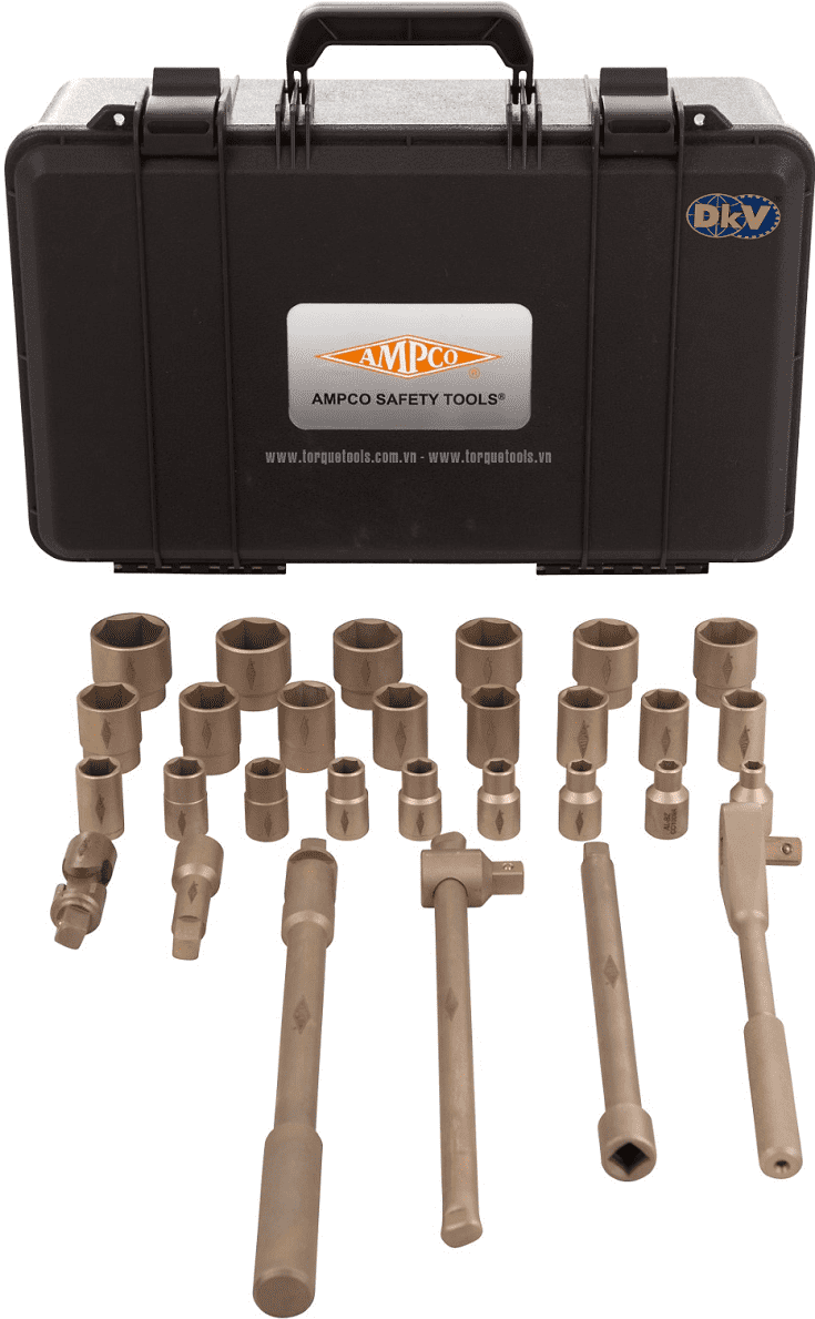 dung cu chong chay no ampco cc9000, ampco non sparking socket set cc9000