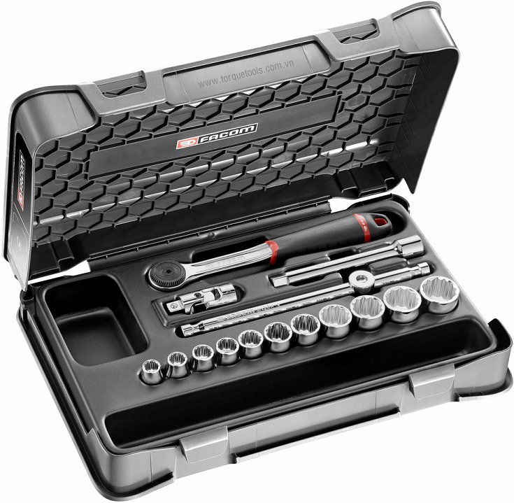 Bộ dụng cụ Facom J.161-2P12U , bộ khẩu Facom J.161-2P12U
