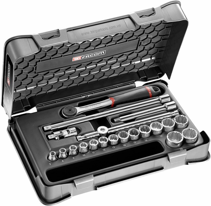 Bộ dụng cụ Facom J.161-3P12 , bộ khẩu Facom J.161-3P12