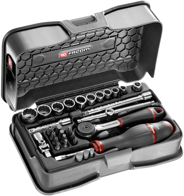 Bộ dụng cụ Facom R.161-5P12 , bộ khẩu Facom R.161-5P12