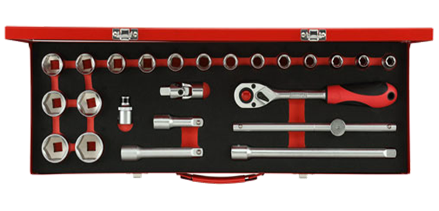 bo khau gedore red r69004024, gedore red socket set r69004024