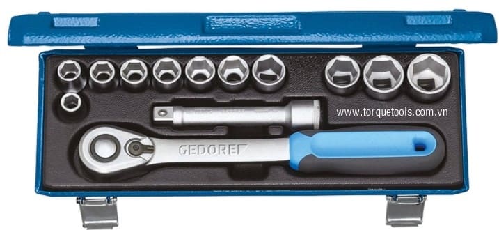 BO KHAU GEDORE 19 KMU-20,GEDORE SOCKET SET 19 KMU-20