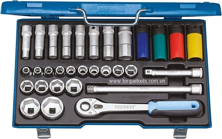 Bo Khau Gedore 19 LMU-10, Gedore socket set 19 LMU-10