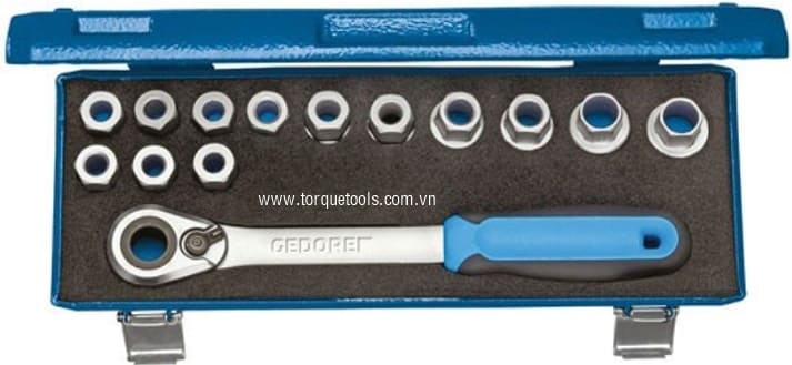 Bo Khau Gedore 19 SKU-20, Gedore socket set 19 SKU-20