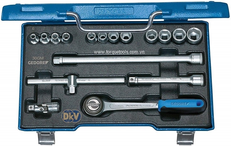 Bộ khẩu Gedore 30 GMU-3, Gedore socket set 30 GMU-3