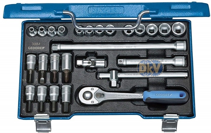 Bộ khẩu Gedore 30 IMU-10, Gedore socket set 30 IMU-10