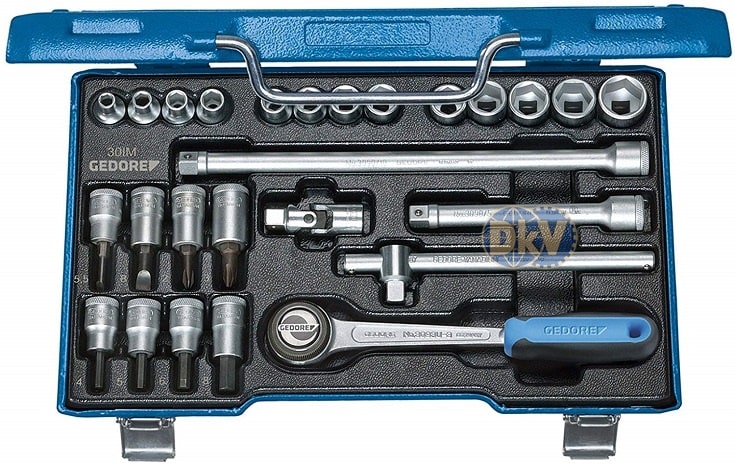 Bộ khẩu Gedore 30 IMU-3, Gedore socket set 30 IMU-3