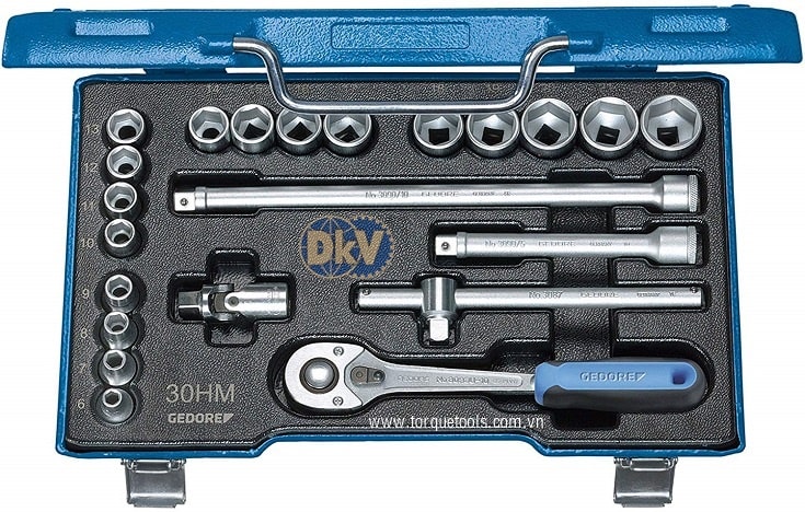 Bộ khẩu Gedore 30 HMU-10, Gedore socket set 30 HMU-10