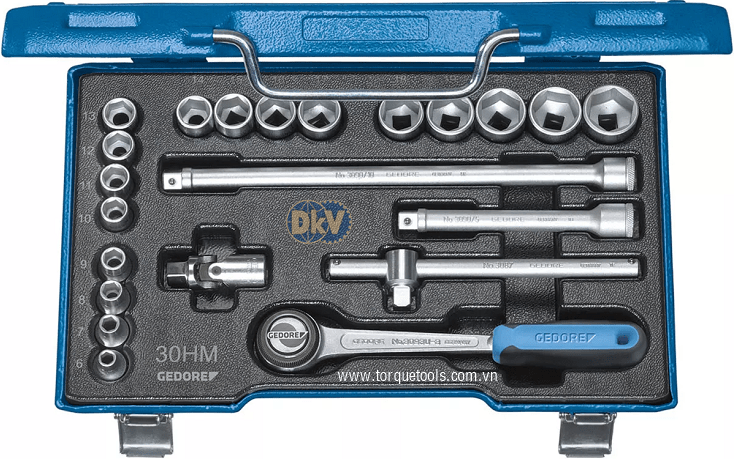 Bộ khẩu Gedore 30 HMU-3, Gedore socket set 30 HMU-3
