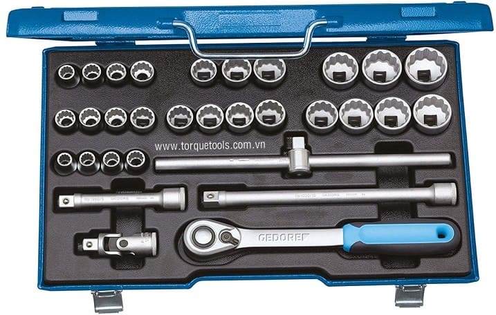 Bo Khau Gedore 19 XMAU-20, Gedore socket set 19 XMAU-20
