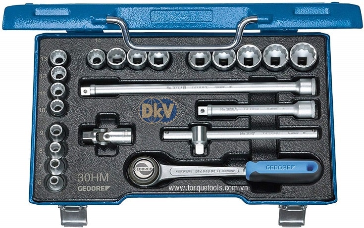 Bộ khẩu Gedore D 30 HMU-3, Gedore socket set D 30 HMU-3