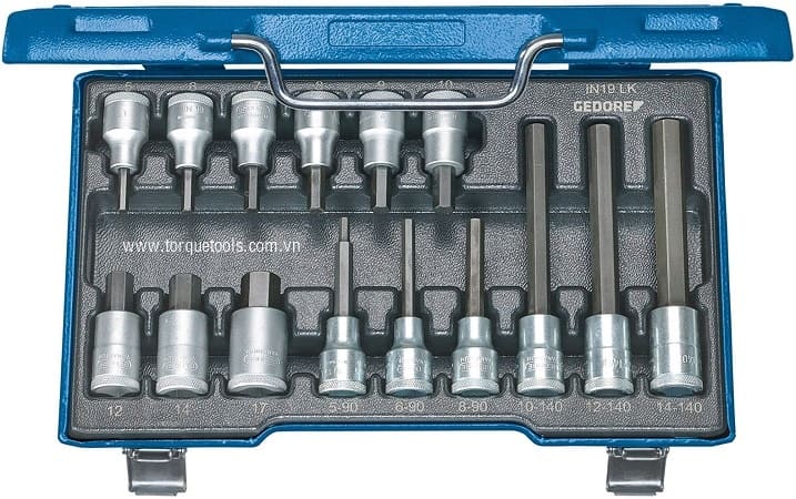 Bo Khau Gedore IN 19 LKM, Gedore socket set IN 19 LKM