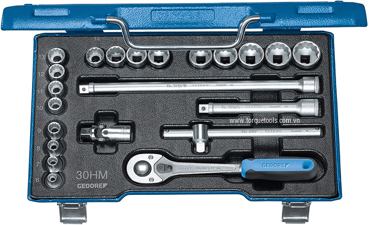Bộ khẩu Gedore D 30 HMU-10, Gedore socket set D 30 HMU-10