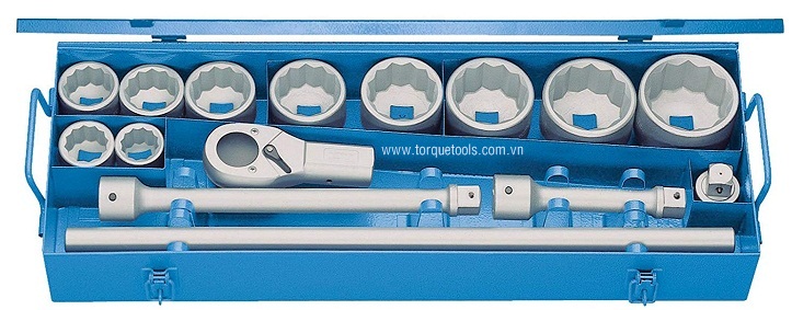 Bộ khẩu Gedore D 21 EAU-10, Gedore socket set D 21 EAU-10