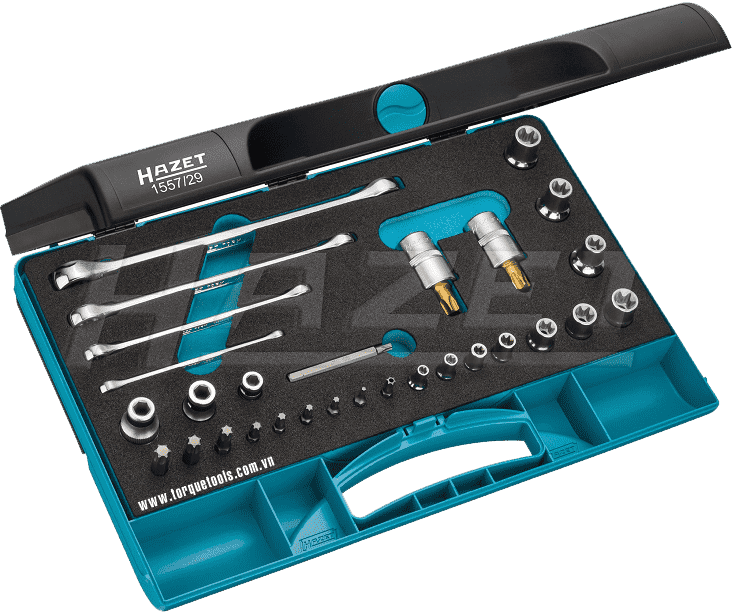 bo khau hazet 1557/29,  hazet socket set 1557/29