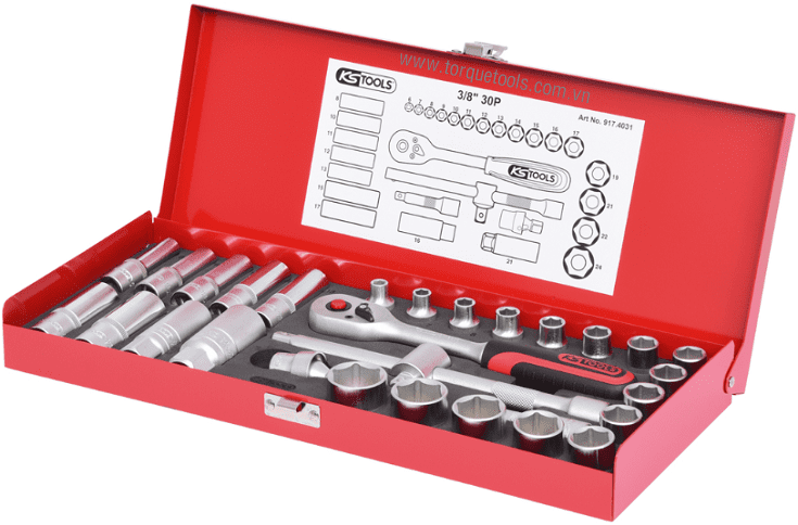 bo khau KS Tools 917.4031, KS Tools socket set 917.4031