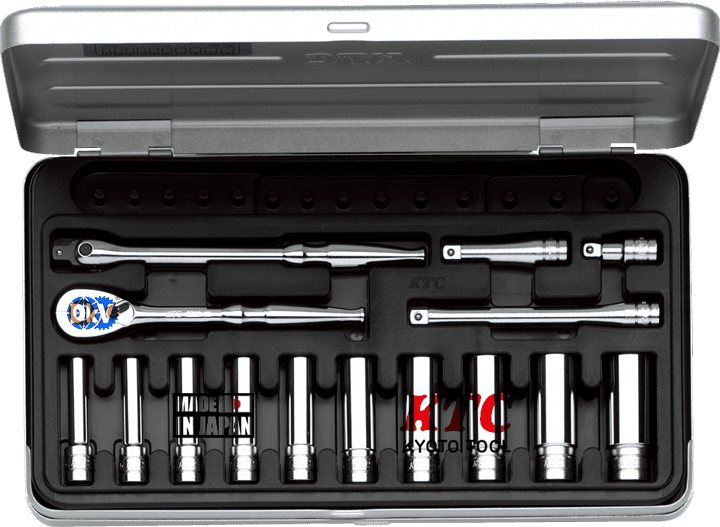 Bộ dụng cụ KTC TB2L10, bộ khẩu KTC TB2L10, KTC socket sets TB2L10