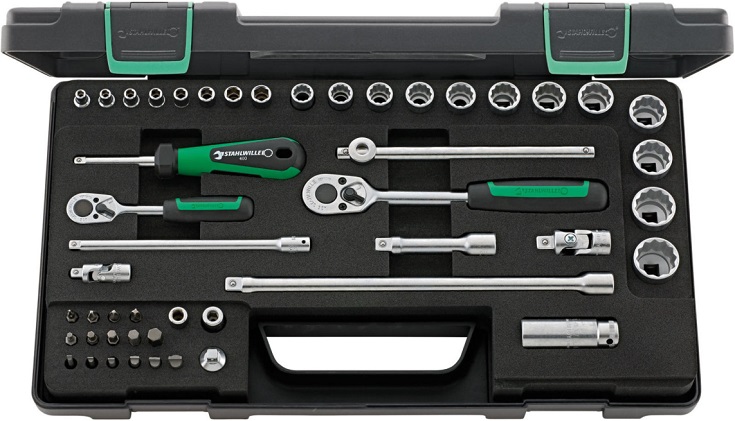 bo khau Stahlwille 40/45/36/12 KN, Stahlwille socket set 40/45/36/12 KN